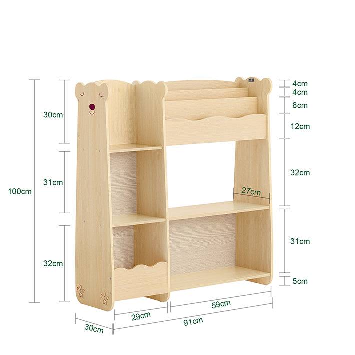 Sobuy SoBuy Kinderregal Aufbewahrungsregal Bücherregal für Kinder Natur KMB101-N Kostenlose Rückgabe