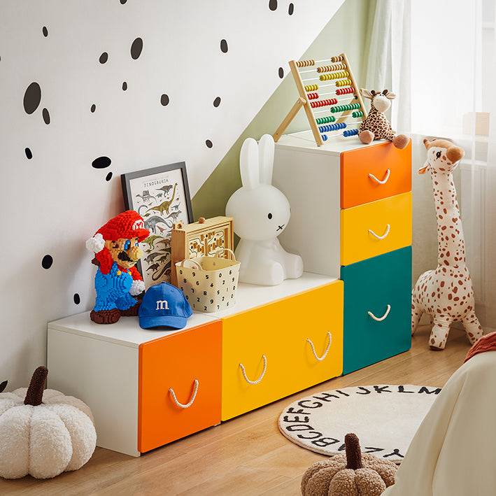Sobuy SoBuy Spielzeugtruhe Spielzeugkiste mit Deckel Aufbewahrungsbox für Kinder Bunt KMB72-W Letzte 2 Tage
