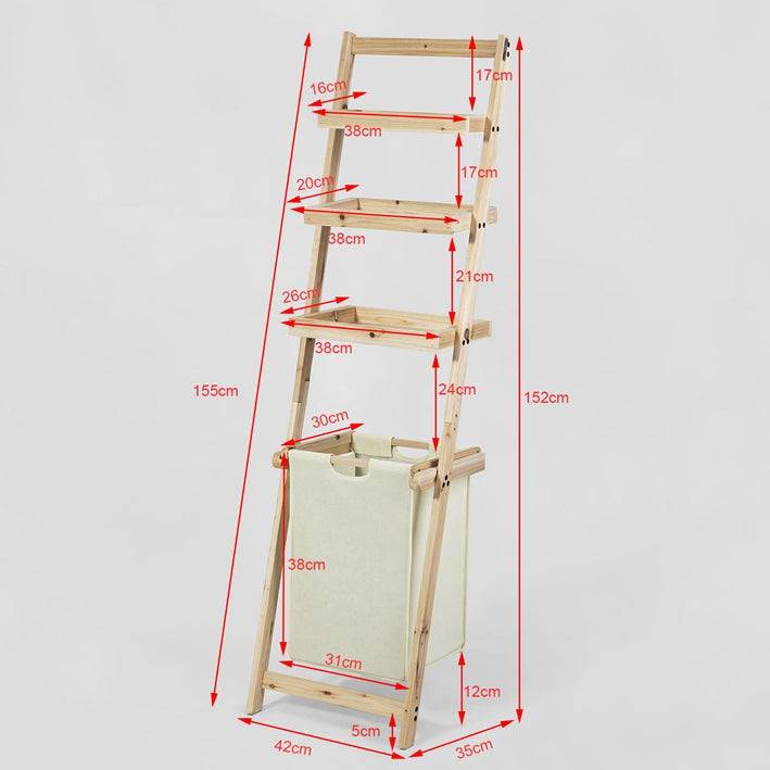 Sobuy SoBuy Badregal Wäschesammler Leiterregal holz FRG160-N Letzter Tag