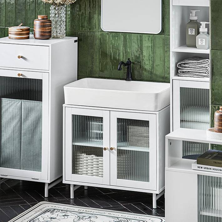 Sobuy SoBuy Waschbeckenunterschrank Badschrank Waschtisch Badmöbel BZR115-W