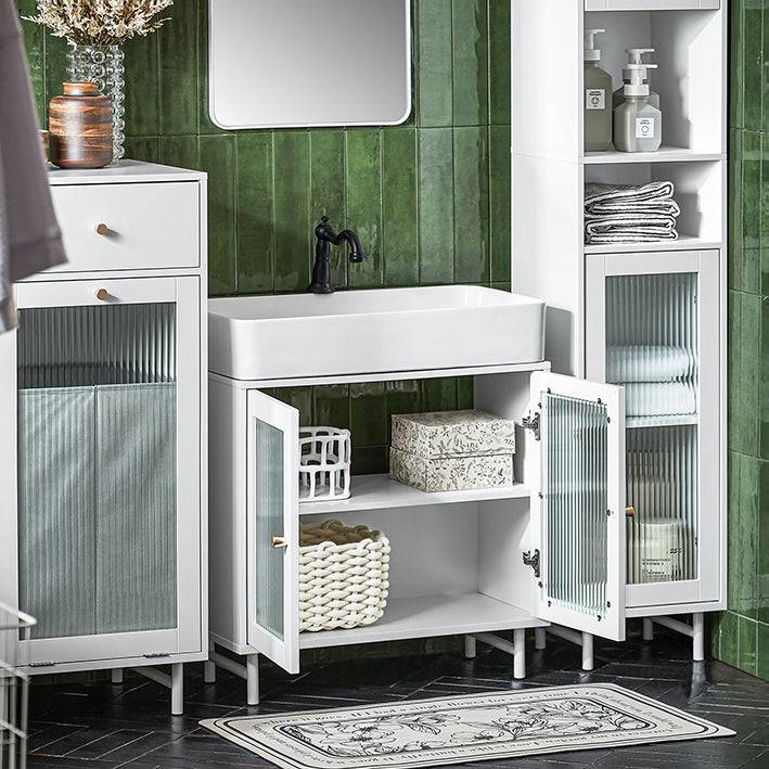 Sobuy SoBuy Waschbeckenunterschrank Badschrank Waschtisch Badmöbel BZR115-W Zeitbegrenzte Promotion