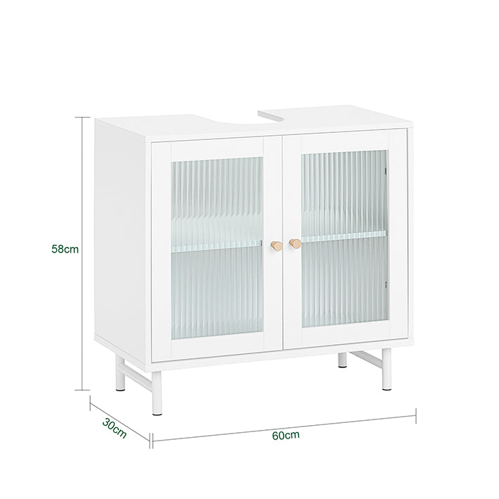 Sobuy SoBuy Waschbeckenunterschrank Badschrank Waschtisch Badmöbel BZR115-W Zeitbegrenzte Promotion