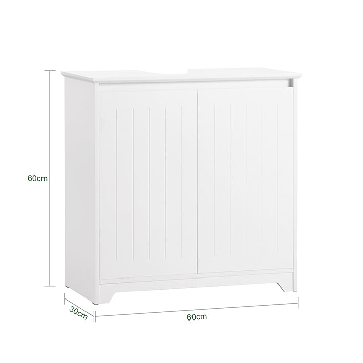 Sobuy SoBuy Waschbeckenunterschrank Badezimmerschrank Waschtisch Weiß BZR108-W Sonderangebot der Fabrik
