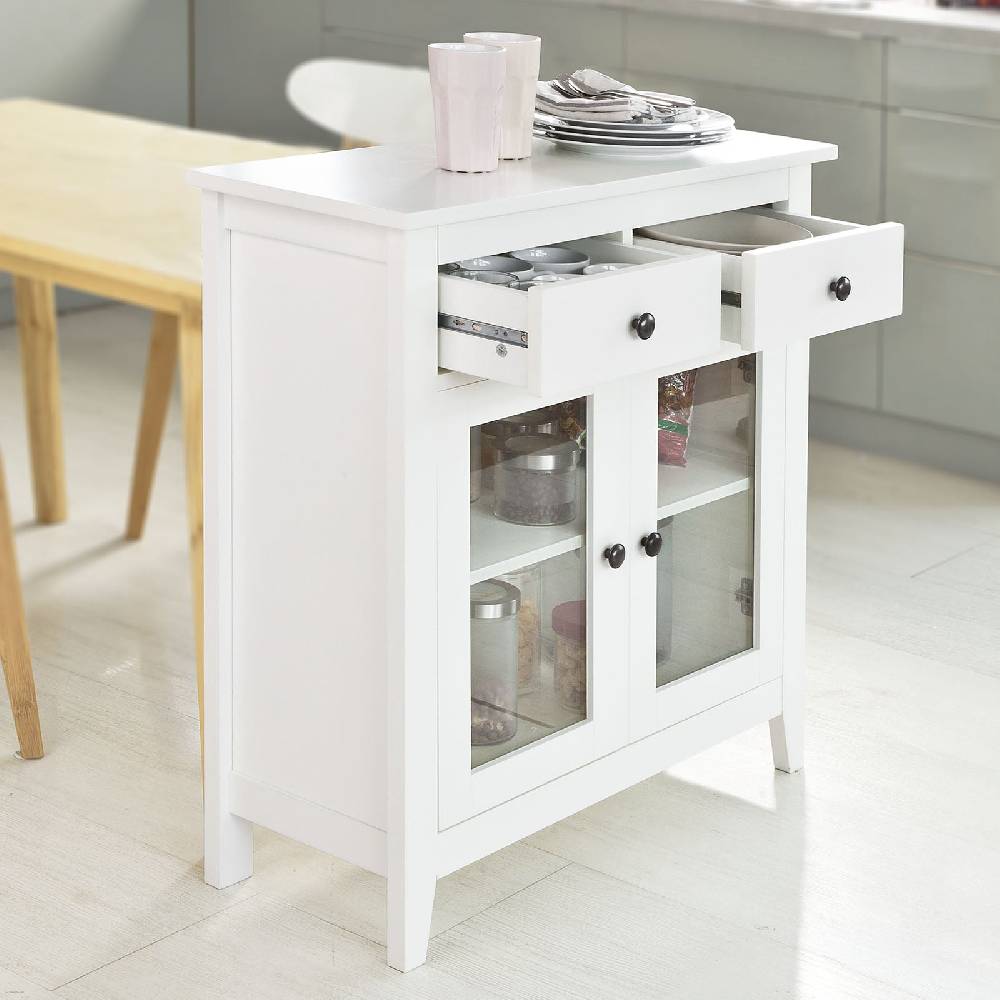 Sobuy SoBuy Sideboard Küche Küchenschrank Konsolentisch Weiß FSB05-W Fabrikpreis