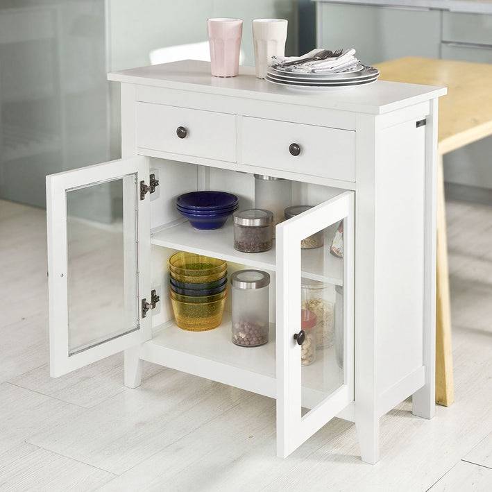 Sobuy SoBuy Sideboard Küche Küchenschrank Konsolentisch Weiß FSB05-W Fabrikpreis