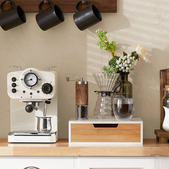 Sobuy SoBuy Kaffeekapsel Box Aufbewahrungsbox Schubladenbox Bambus FRG179-WN Sonderangebot