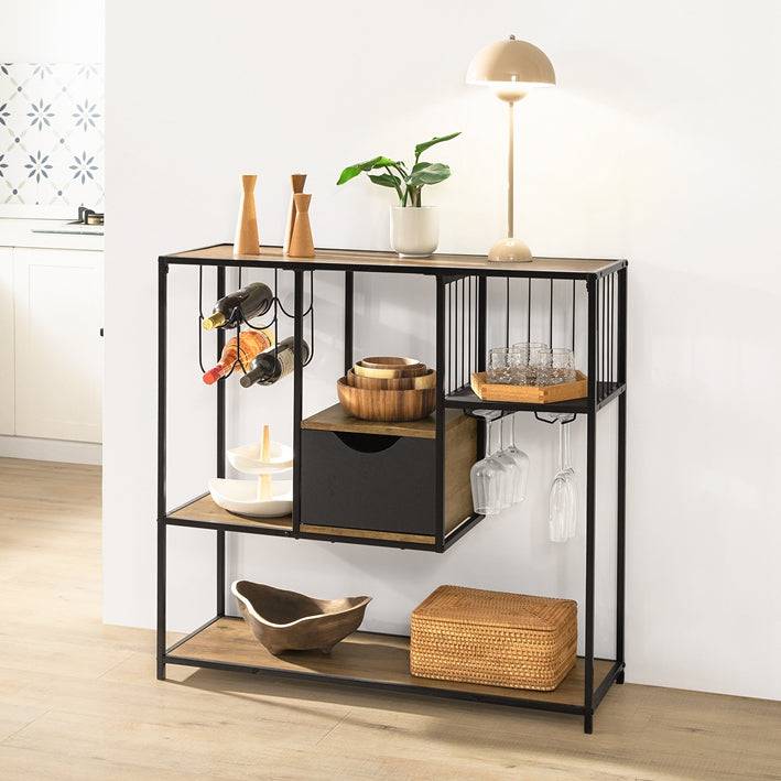 Sobuy SoBuy Konsolentisch mit Metallrahmen Flurtisch Sideboard FSB56-F Neueste Mode