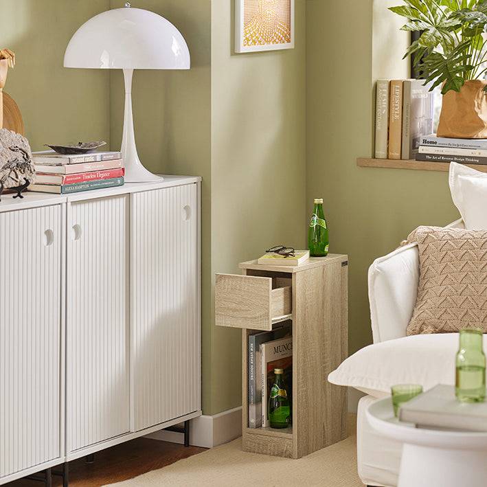 Sobuy SoBuy Nachttisch mit Schublade Couchtisch Sofatisch Beistelltisch Natur FBT111-N Große Rabatte