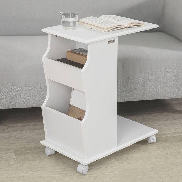 Sobuy SoBuy Beistelltisch mit Schlitz für iPad Sofatisch Weiß FBT67-W VIP-Rabatte