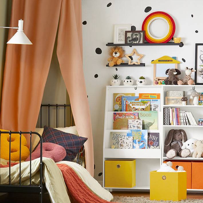 Sobuy SoBuy Kinderregal mit Boxen Bücherregal Spielzeugregal Weiß KMB69-W Wochenangebot