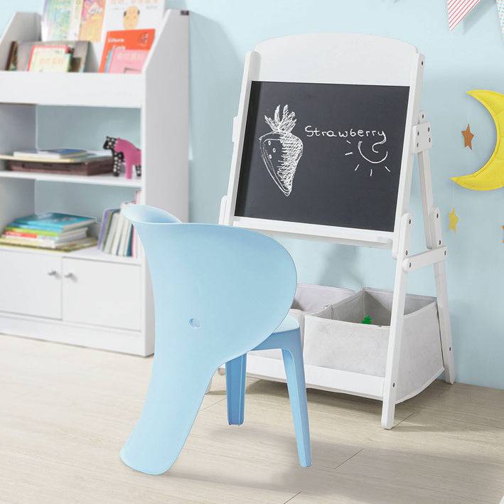 Sobuy SoBuy Kinderstuhl mit Lehne Stühlchen Sitzhöhe 32cm Elefant Blau KMB12-Bx2 Letzter Tag