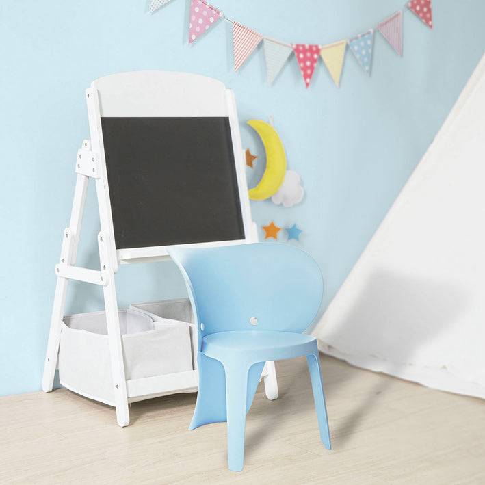 Sobuy SoBuy Kinderstuhl mit Lehne Stühlchen Sitzhöhe 32cm Elefant Blau KMB12-Bx2 Letzter Tag