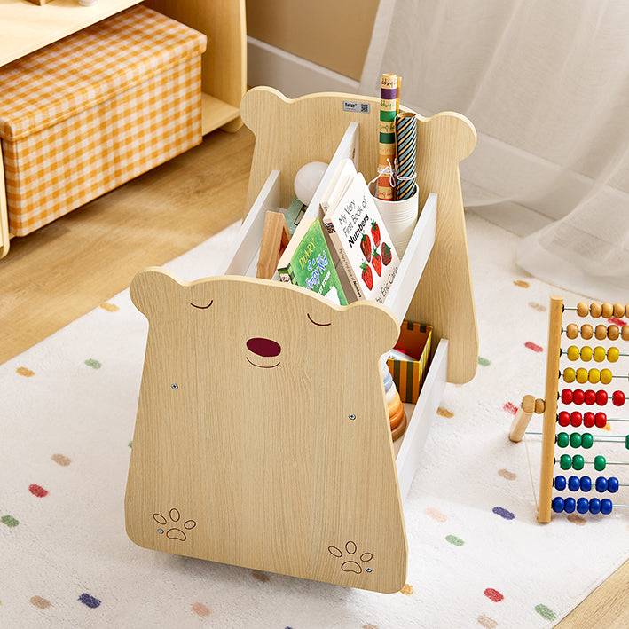 Sobuy SoBuy Kinderregal mit Rollen Organizer für Kinder Aufbewahrungsregal KMB103-WN Nur für heute