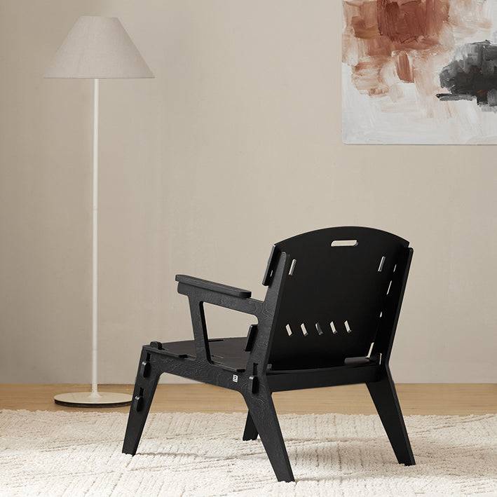 Sobuy SoBuy Stuhl mit Zapfenverbindungen Küchenstuhl Kinderstuhl Stühlchen mit Rücklehne Schwarz HFST02-SCH Super Rabatt