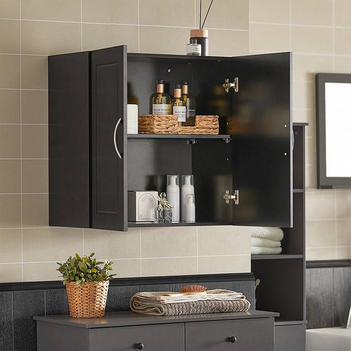 Sobuy SoBuy Wandschrank Hängeschrank Badschrank Schwarz Medizinschrank FRG231-SCH im Angebot