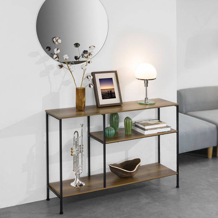 Sobuy SoBuy Konsolentisch mit 3 Ablagen Flurtisch Sideboard Metall FSB35-PF Großer Ausverkauf