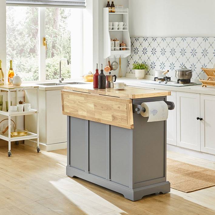 Sobuy SoBuy Kücheninsel Küchenwagen mit erweiterbarer Arbeitsfläche Küchenschrank FKW71-HG Cyber Monday
