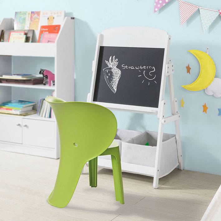 Sobuy SoBuy Kinderstuhl mit Lehne Stühlchen Sitzhöhe 32cm Elefant Grün KMB12-GRx2 Tägliche Deals