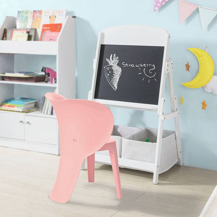 Sobuy SoBuy Kinderstuhl mit Lehne Stühlchen Sitzhöhe 32cm Elefant Pink KMB12-Px2 Sonderangebote