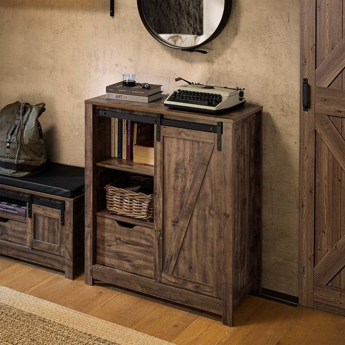 Sobuy SoBuy Sideboard mit Schiebetür Kommode Schuhschrank Flurschrank FSB59-N Neueste Stile