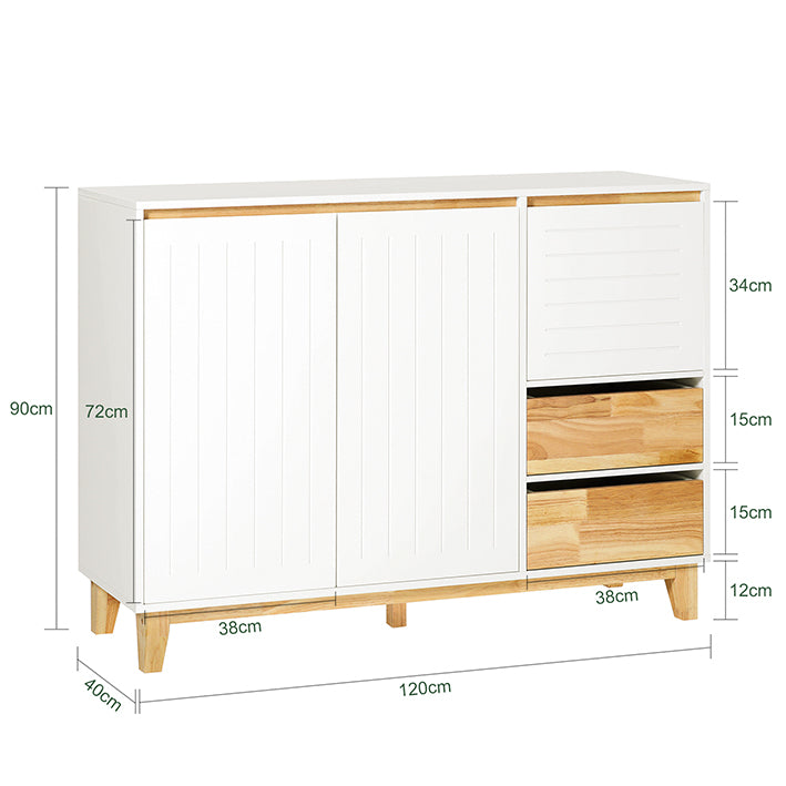 Sobuy SoBuy Küchenschrank Sideboard Flurschrank Kommode TV-Schrank FSB75-WN Rabatt