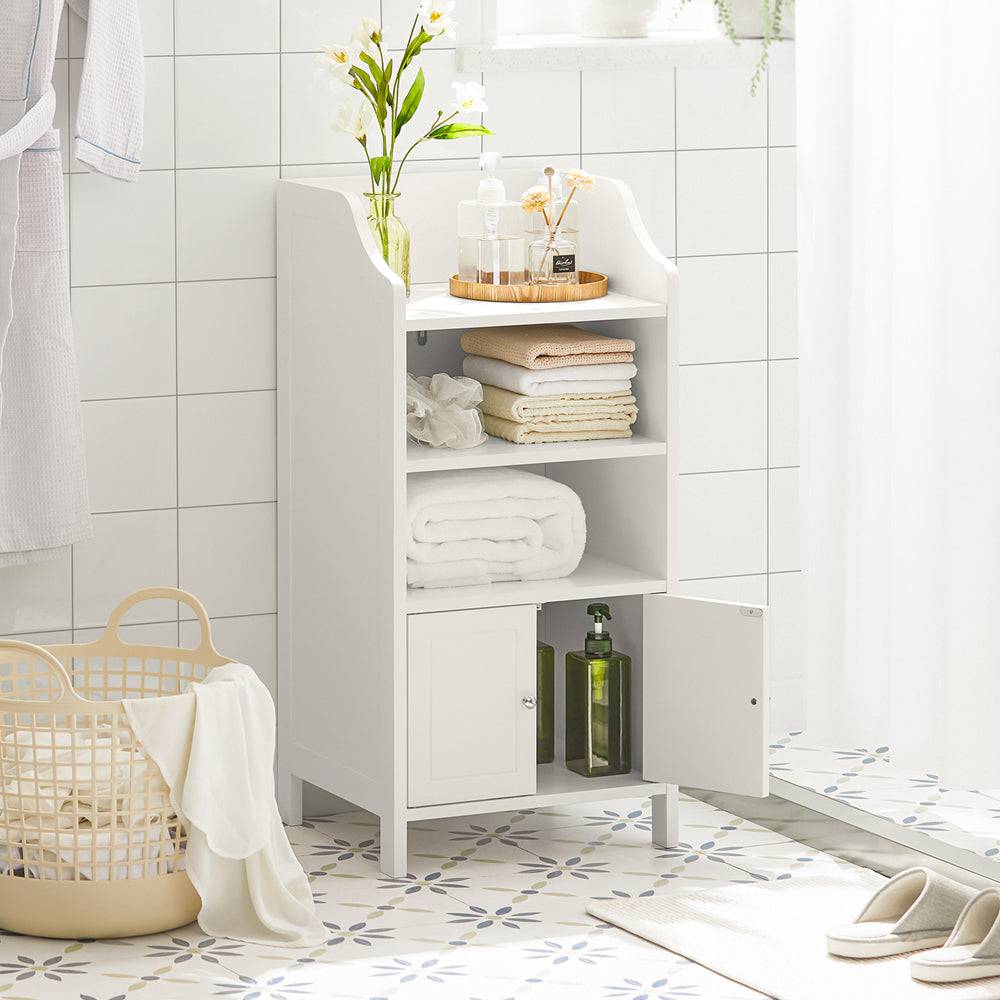 Sobuy SoBuy Badkommode Badzimmerschrank Flurschrank Weiß BZR56-W Großer Ausverkauf