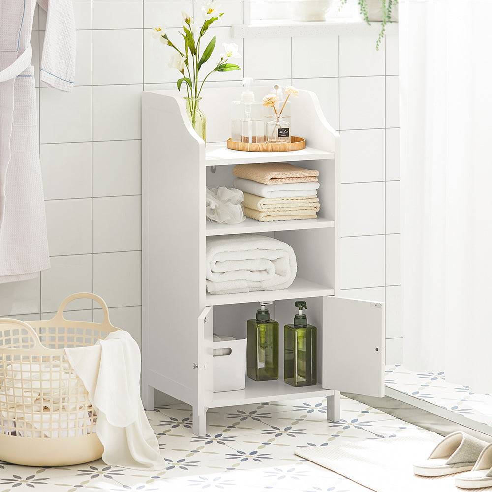 Sobuy SoBuy Badkommode Badzimmerschrank Flurschrank Weiß BZR56-W Großer Ausverkauf