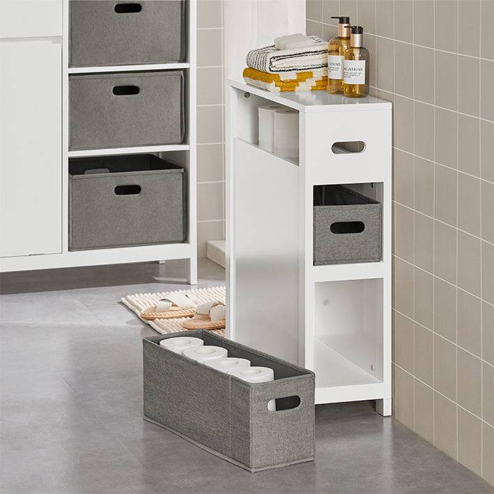 Sobuy SoBuy Nischenregal mit 2 Körben Küchenregal Badezimmerregal Weiß BZR83-W Top Angebot