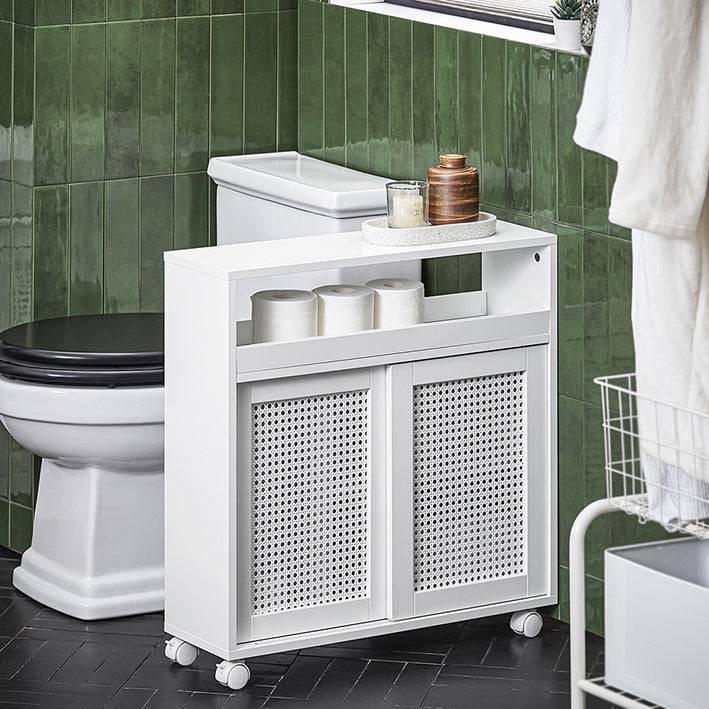 Sobuy SoBuy Nischenregal Küchenregal Rollwagen Badmöbel Weiß BZR119-W Online Outlet