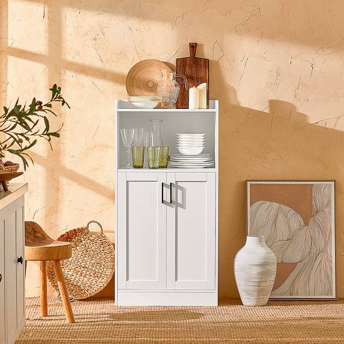 Sobuy SoBuy Küchenschrank Sideboard Flurschrank Mikrowellenschrank FSB47-W Bestseller