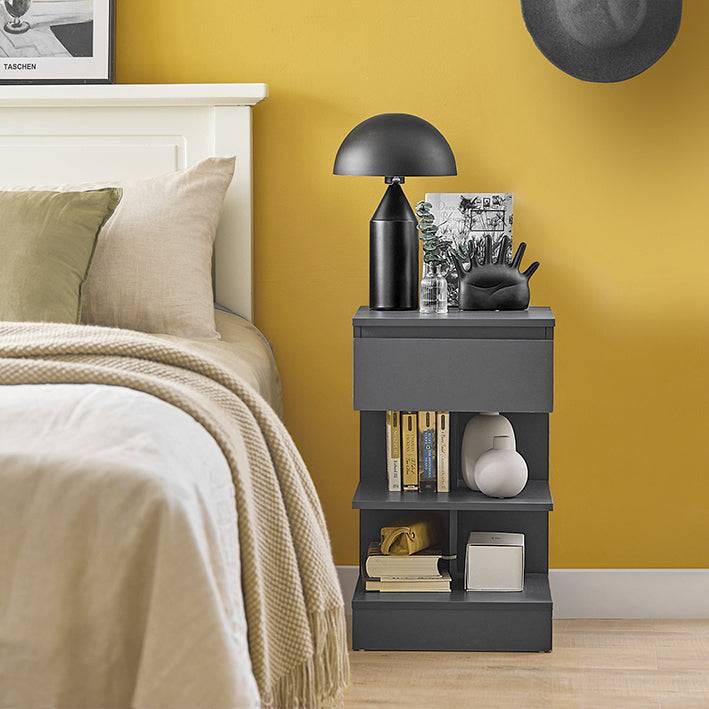 Sobuy SoBuy Nachttisch Nachtschrank Beistelltisch Kommode Grau FBT49-HG Zeitbegrenzte Promotion