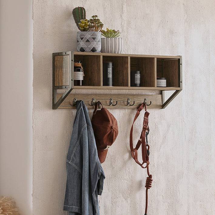 Sobuy SoBuy Wandgarderobe Hängeregal Flurgarderobe vintage FHK25-N Discount Store für neue Produkte