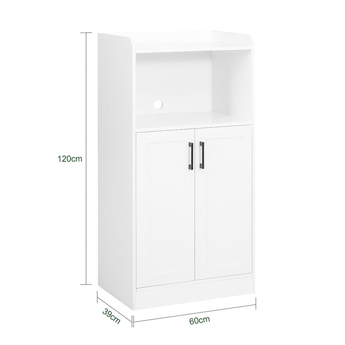 Sobuy SoBuy Küchenschrank Sideboard Flurschrank Mikrowellenschrank FSB47-W Black Friday Preise