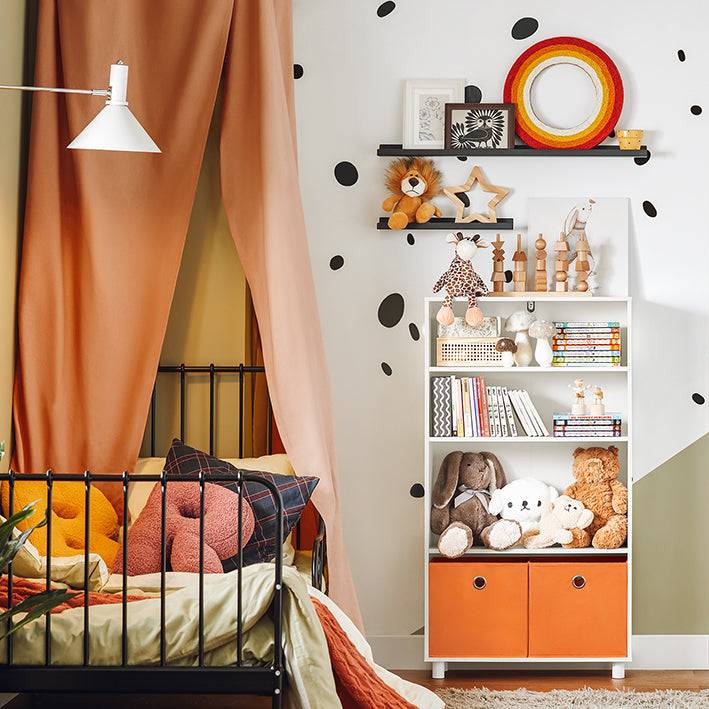 Sobuy SoBuy Kinderregal mit Boxen Spielzeugregal Bücherregal für Kinder KMB68-W Vatertagsangebot