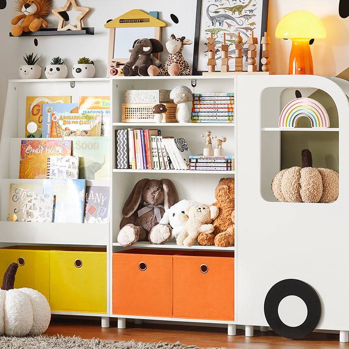 Sobuy SoBuy Kinderregal mit Boxen Spielzeugregal Bücherregal für Kinder KMB68-W Vatertagsangebot