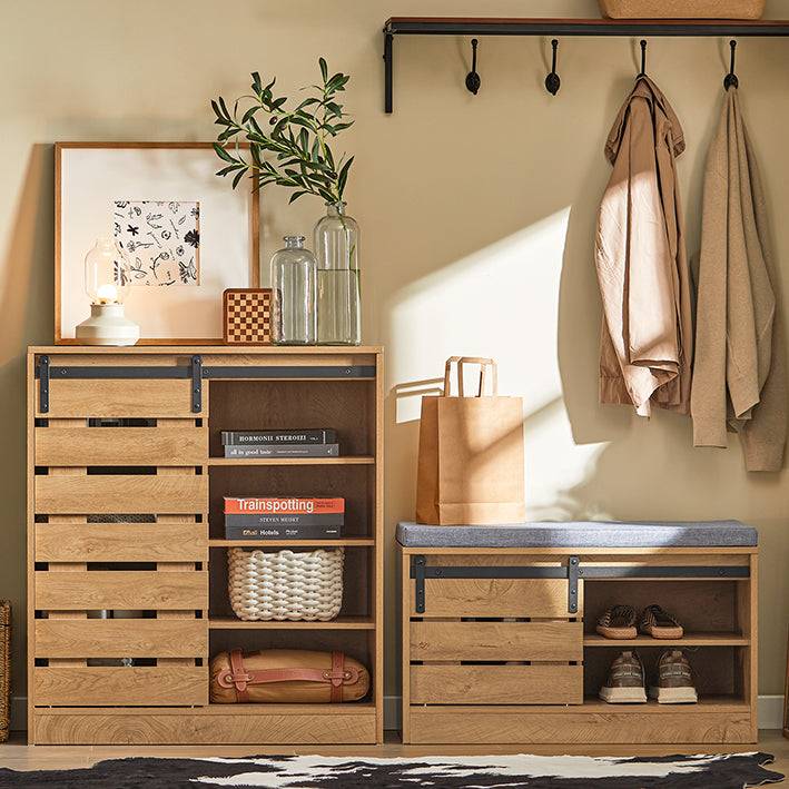 Sobuy SoBuy Sideboard Schiebetür Kommode Schuhschrank Flurschrank FSB65-N Valentinstagsangebot