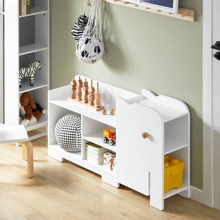 Sobuy SoBuy Elefant Kinderregal Bücherregal Aufbewahrungsregal für Kinder Weiß| KMB62-W Jubiläumsangebot